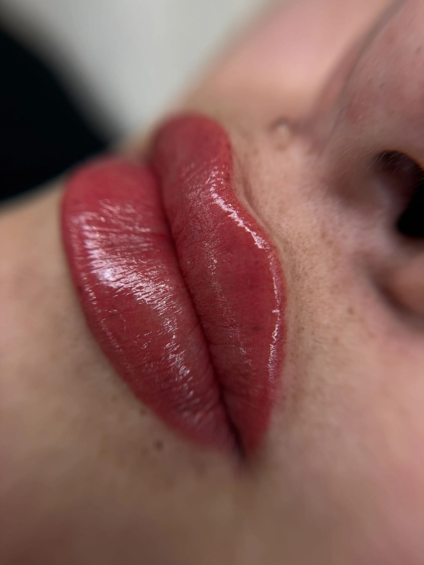 Lip blush, healed soft and natural